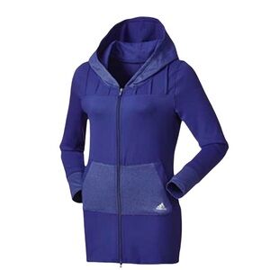 Adidas Longline Full-Zip Jacket With Hood Size M